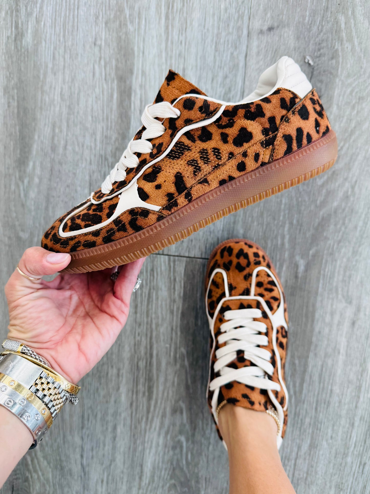 Leopard Get The Party Started Sneakers