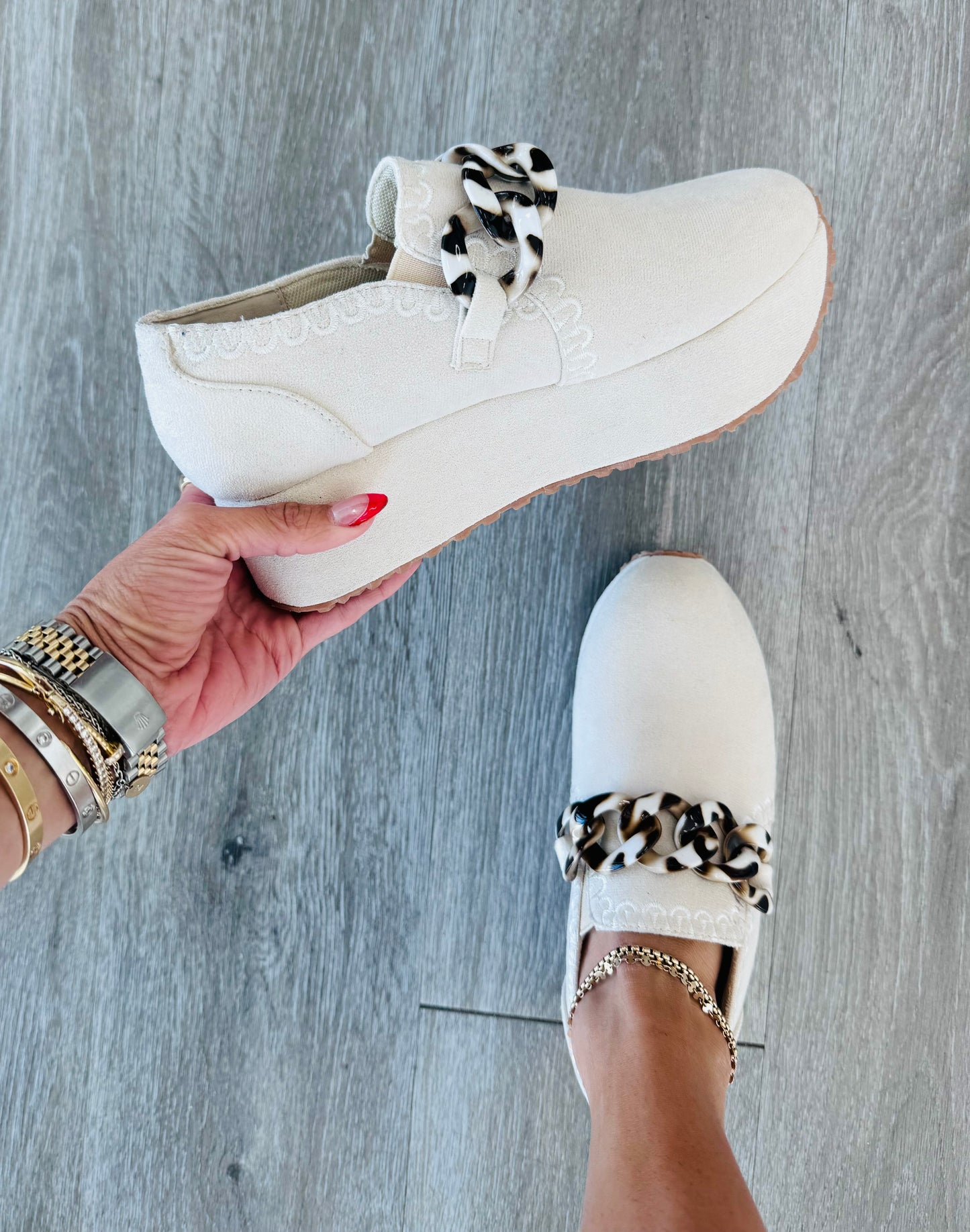 Ivory It's All In The Details Platform Loafers