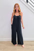 Black It's A Wrap Jumpsuit (Reg & Plus)