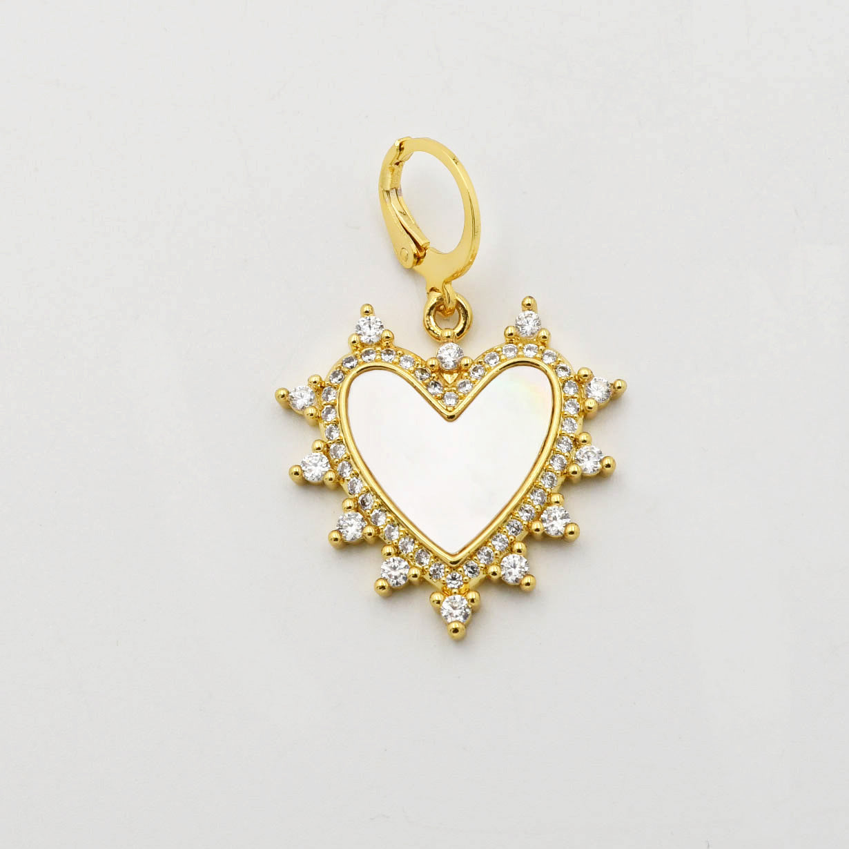 TJ - Iridescent Heart Charm