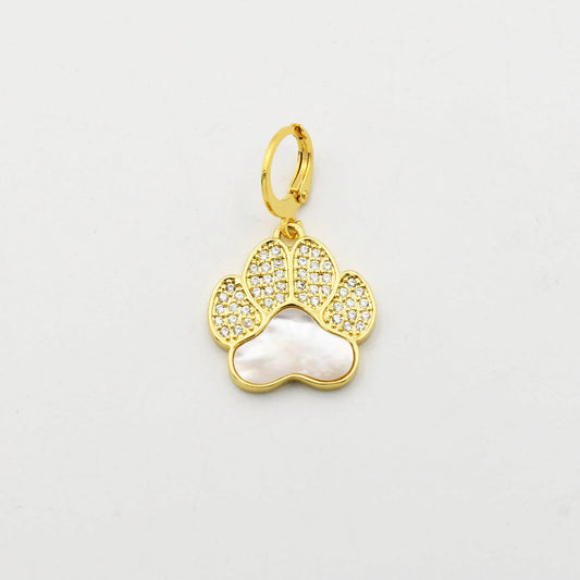 TJ - Iridescent Pet Paw Charm