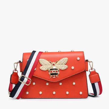 Jillian Jeweled Bee Crossbody (2 Colors)