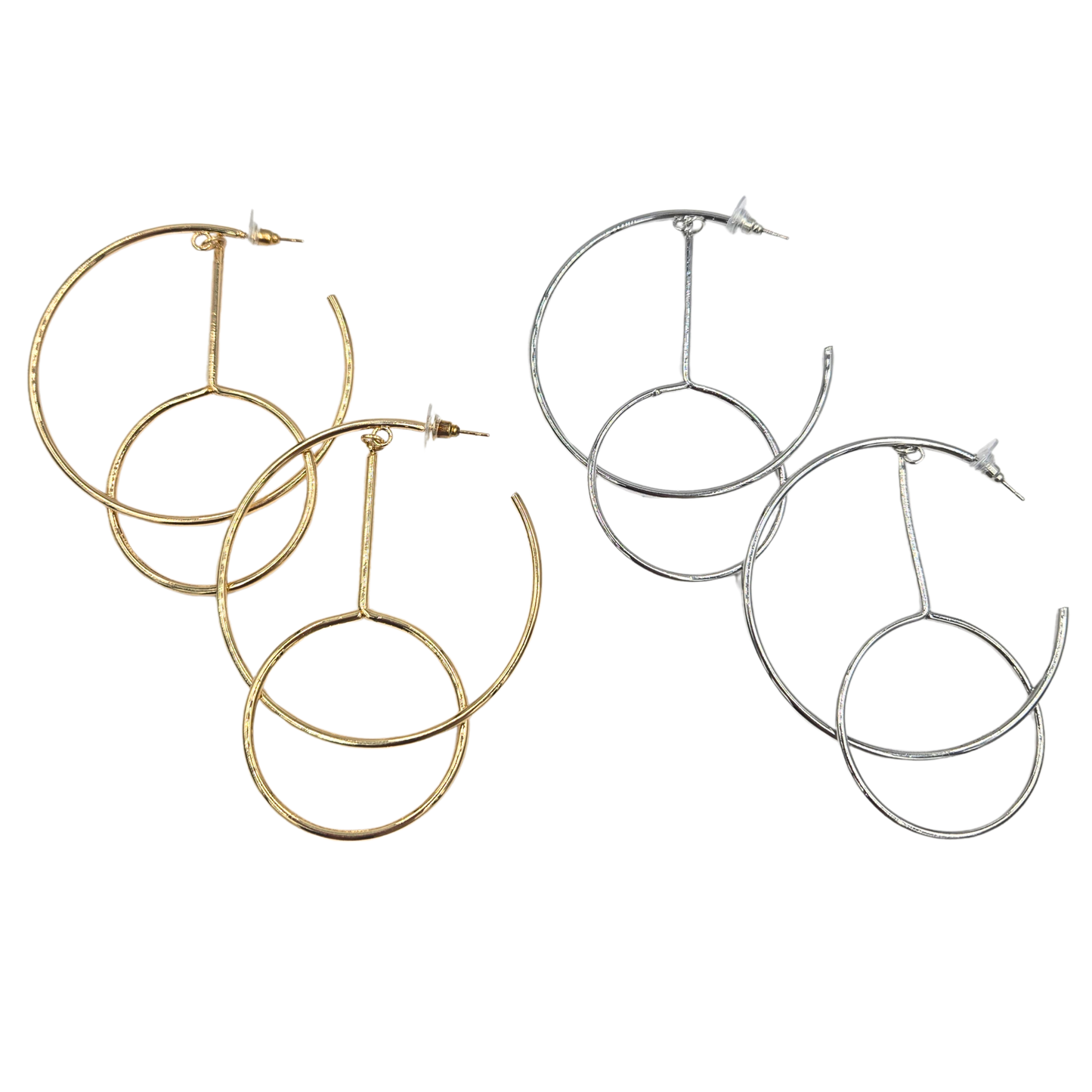 3" Pendulum Hoop Earrings (2 colors)