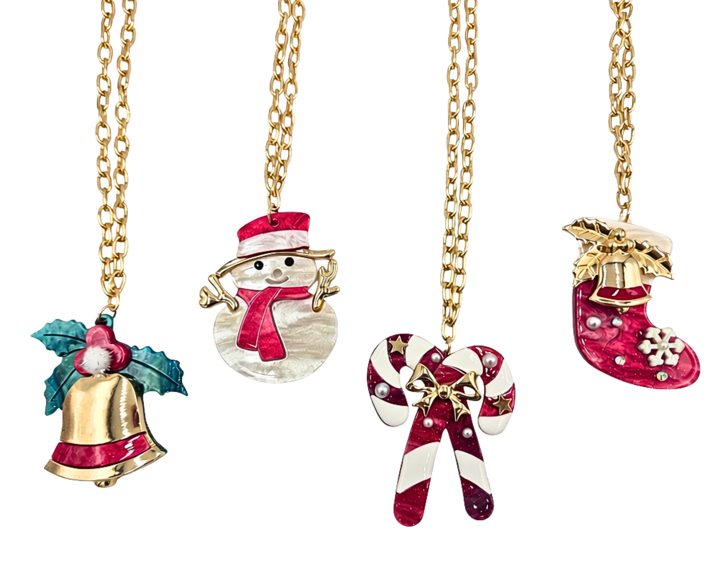 Long Christmas Pendant Necklace (4 styles)