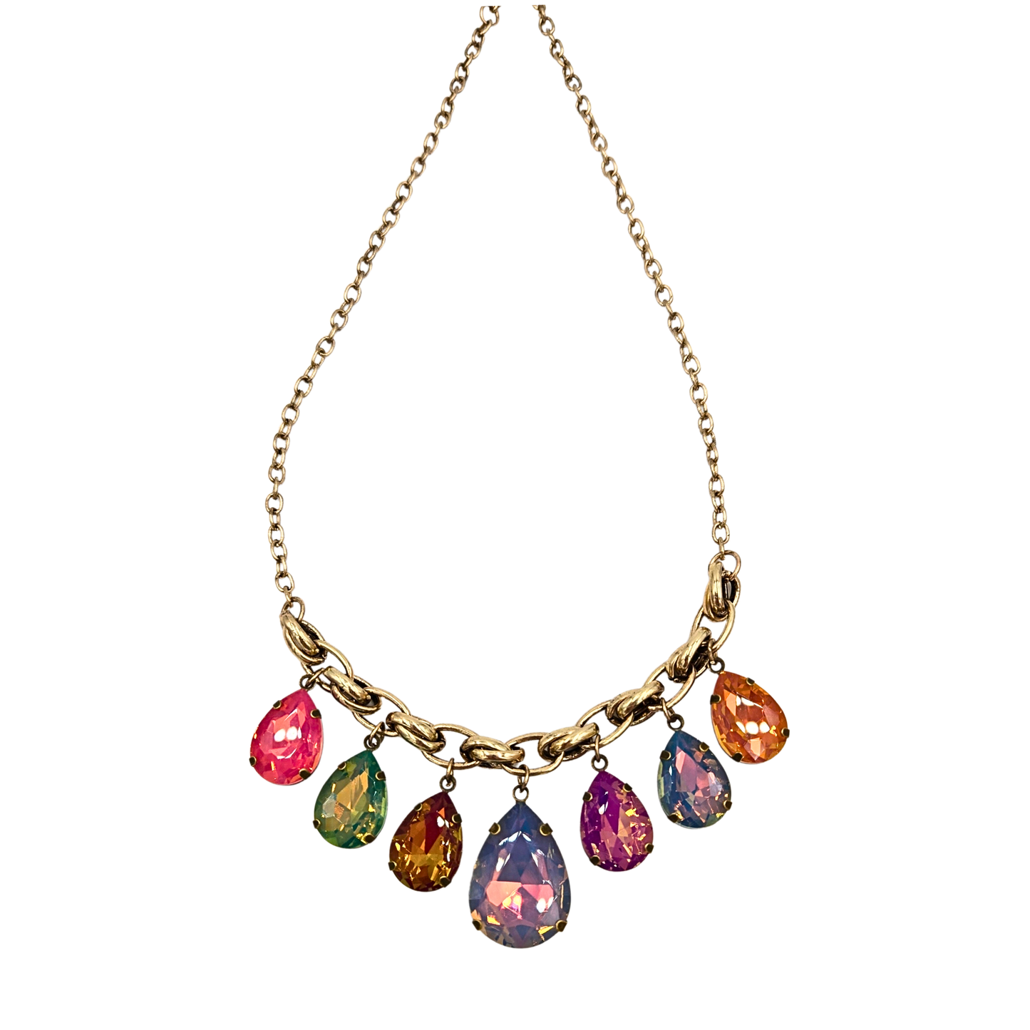Gypsy South - Small Teardrop Jewel Necklace
