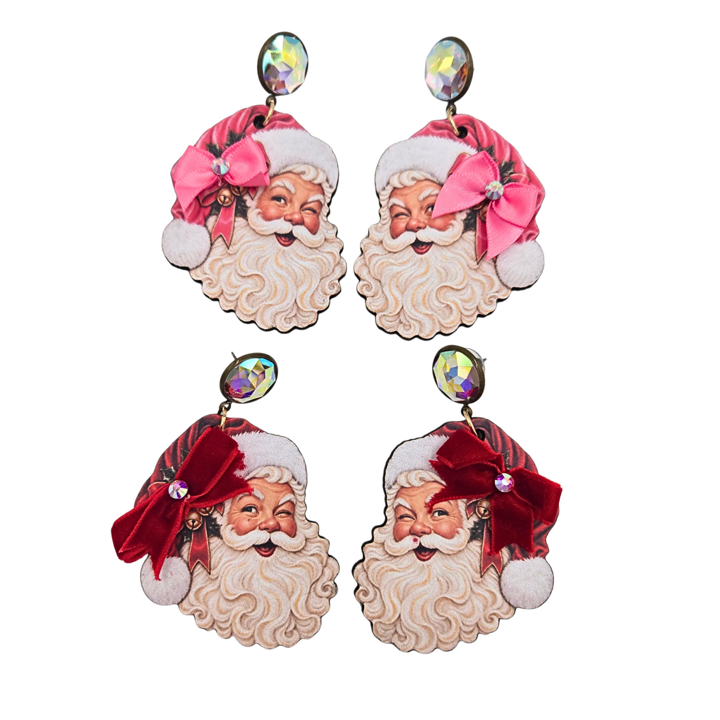 Gypsy South - Cheeky Santa Statement Earrings (2 colors)