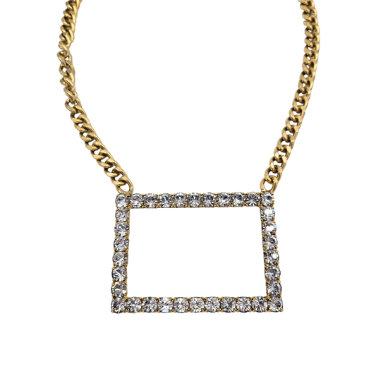 Yochi - The Millie Necklace in Clear