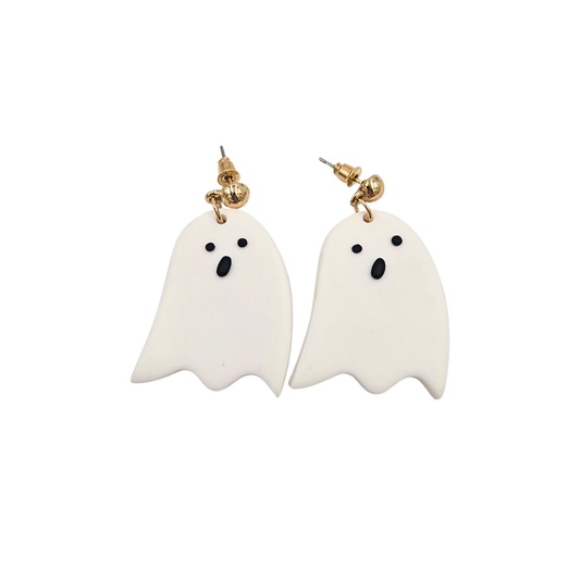 Clay Ghost Earrings