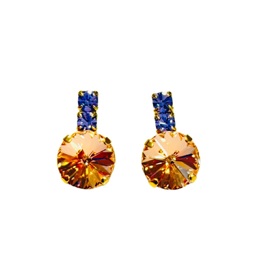 TOVA - The Dee Earrings in Peach