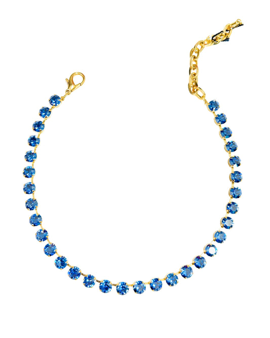 TOVA - The Oakland Necklace - Sapphire Champagne