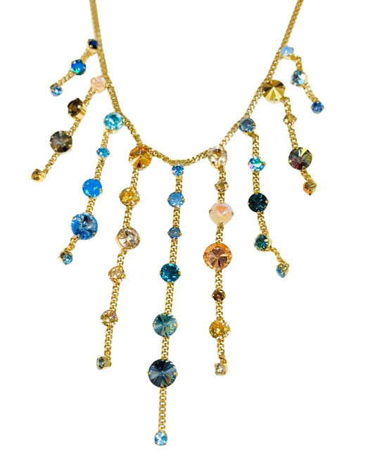 TOVA - The New Ella Necklace - Blue Mix