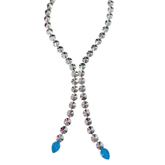 TOVA - Split Necklace in Chrome Teal Ignite