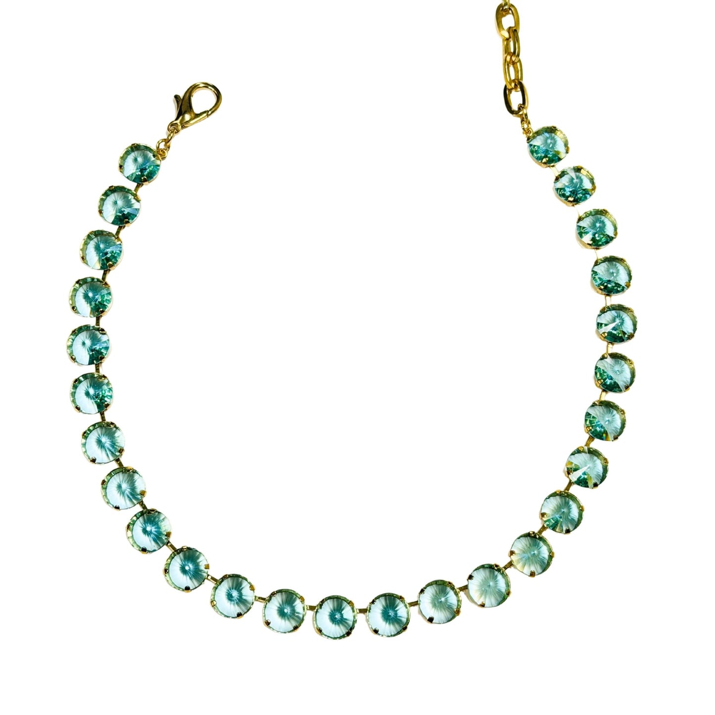 TOVA - The Sofia Necklace - Unfoiled Aqua Bohemica