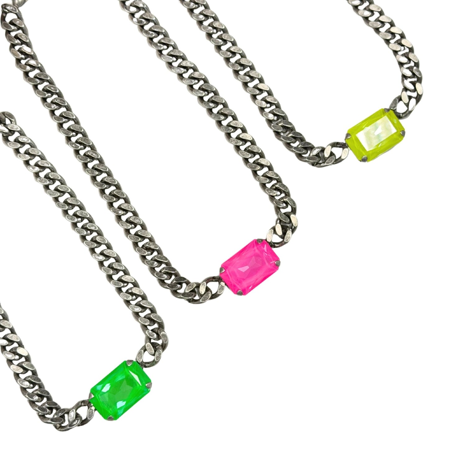 TOVA - The Darcy Necklace in Antique Silver Electrics (3 colors)