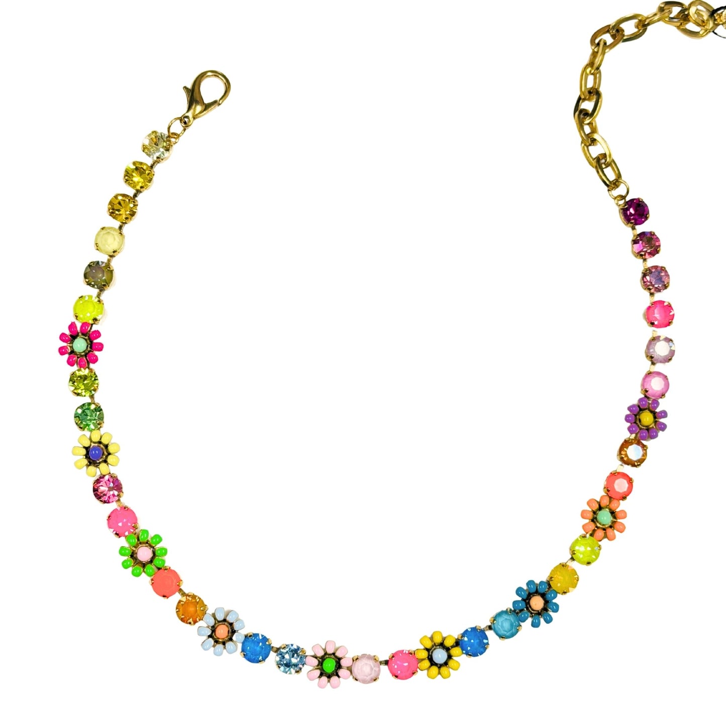TOVA - Flower Power Enamel Necklace