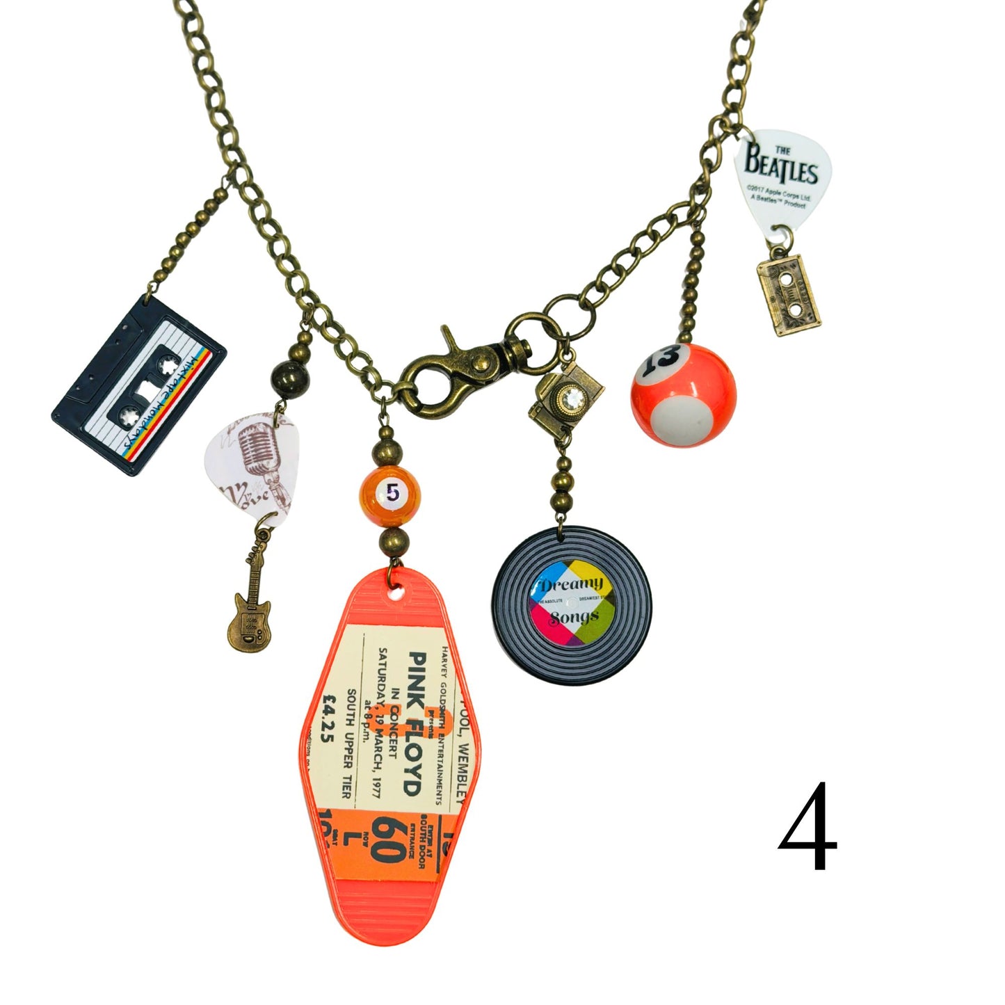 I Love Rock N Roll Charm'd Necklace