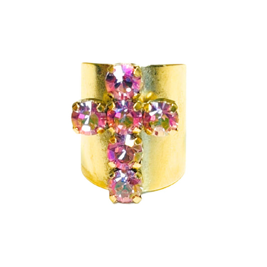 TOVA - Baby Donatella Ring in Light Rose Glimmer