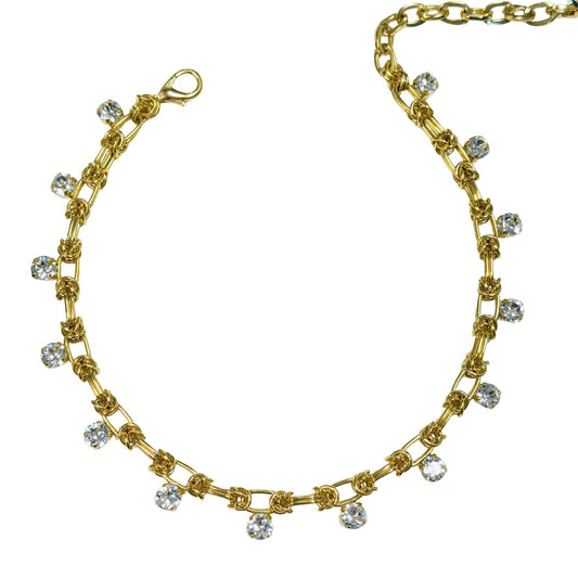 TOVA - The Priscilla Necklace in Antique Gold