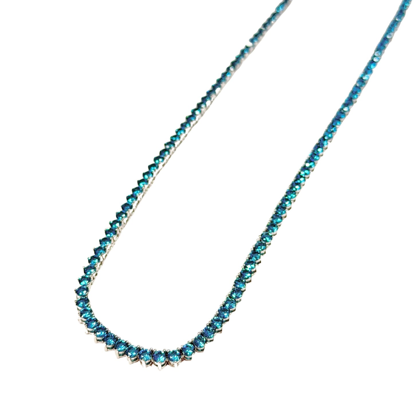TOVA - Tennis Necklace in Silver Indicolite