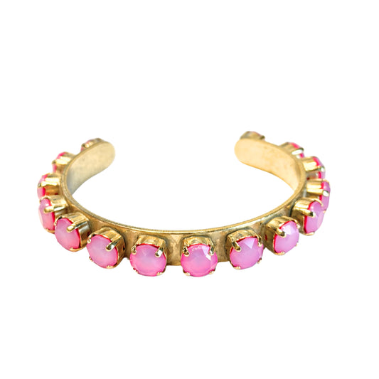 TOVA - The Kiki Cuff in Ultra Fuchsia White Opal