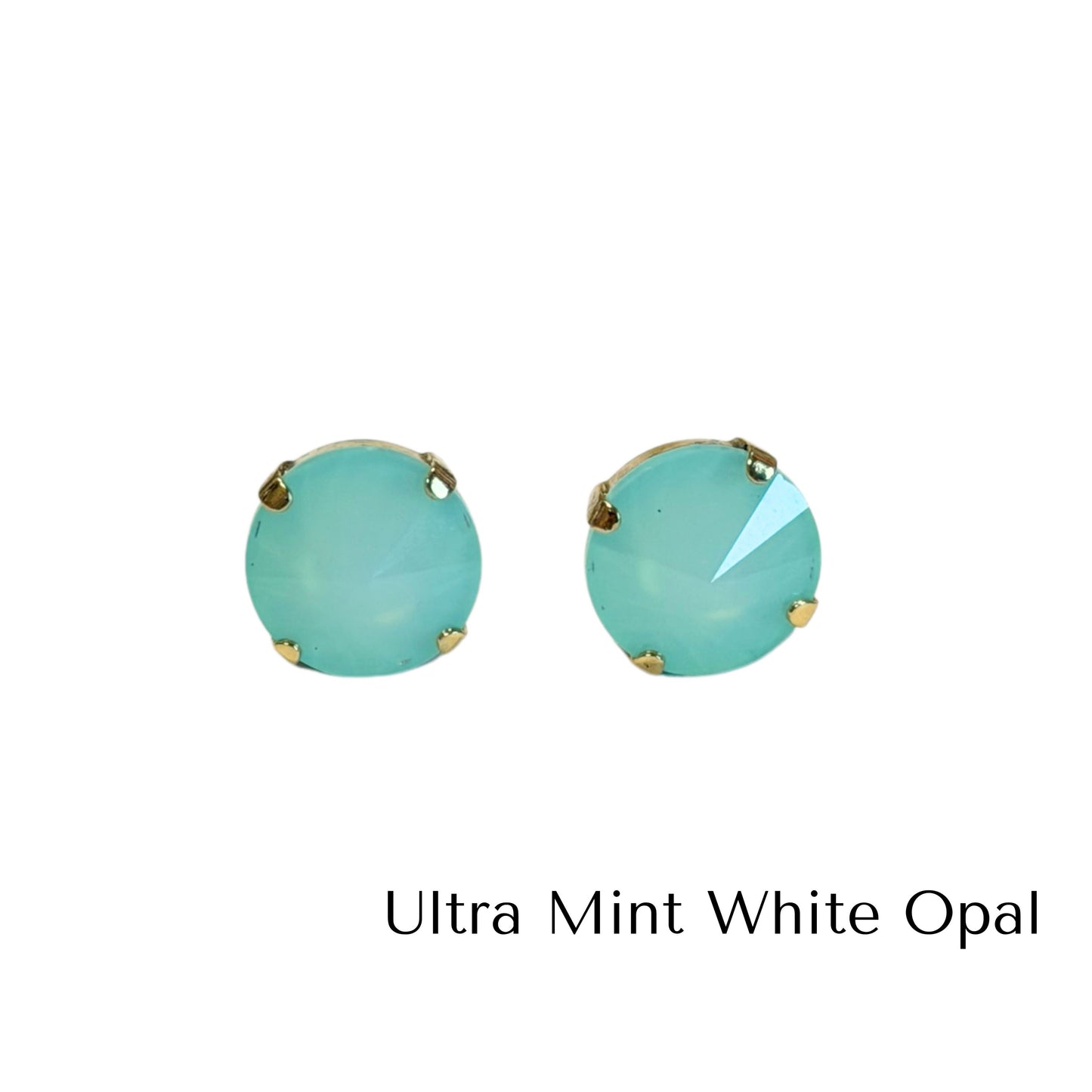 TOVA - The Basics Studs in Fairy Dust White Opal (7 colors)