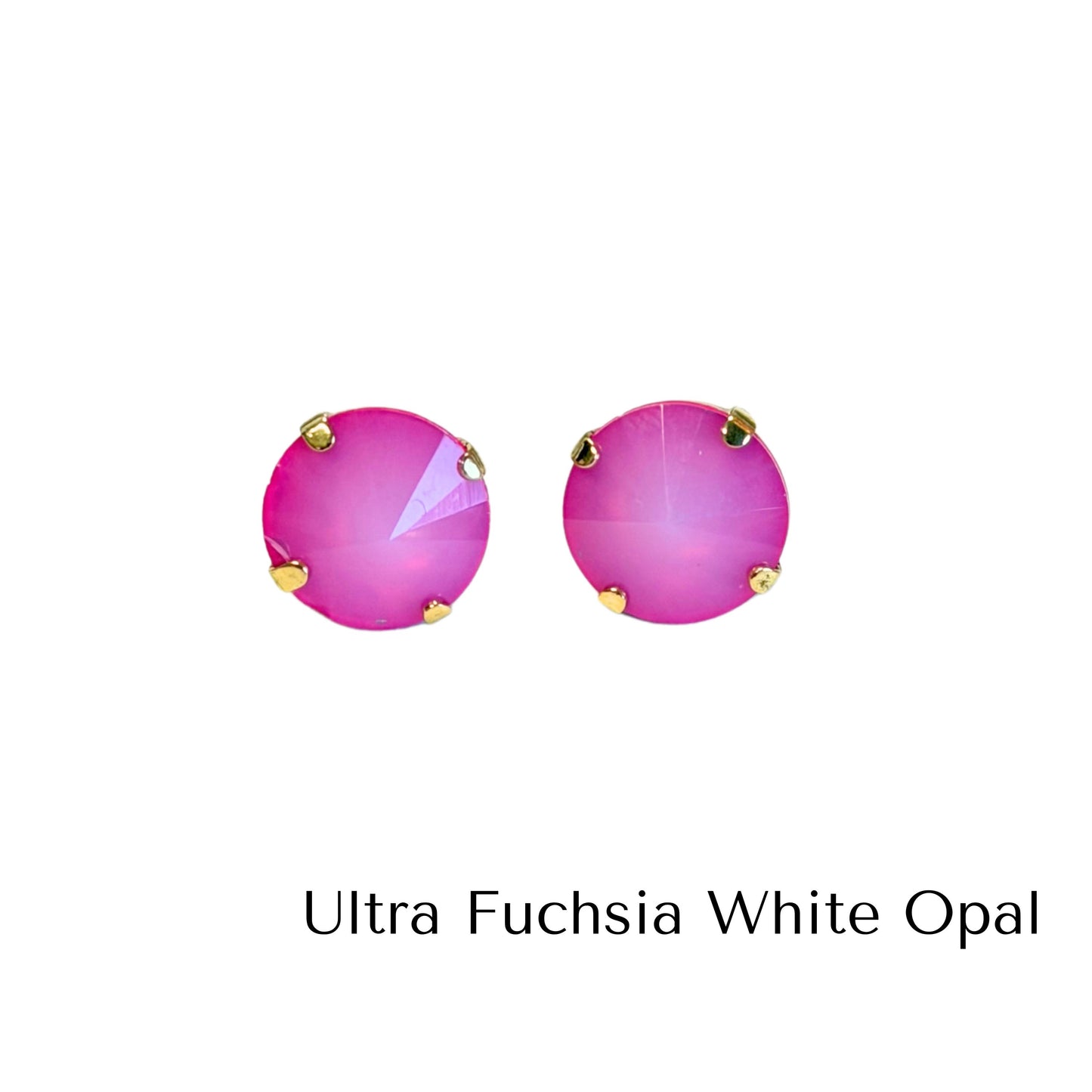 TOVA - The Basics Studs in Fairy Dust White Opal (7 colors)