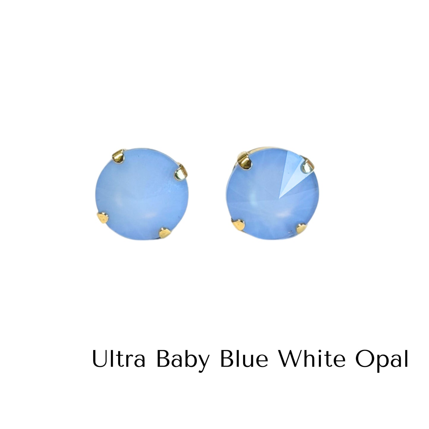 TOVA - The Basics Studs in Fairy Dust White Opal (7 colors)