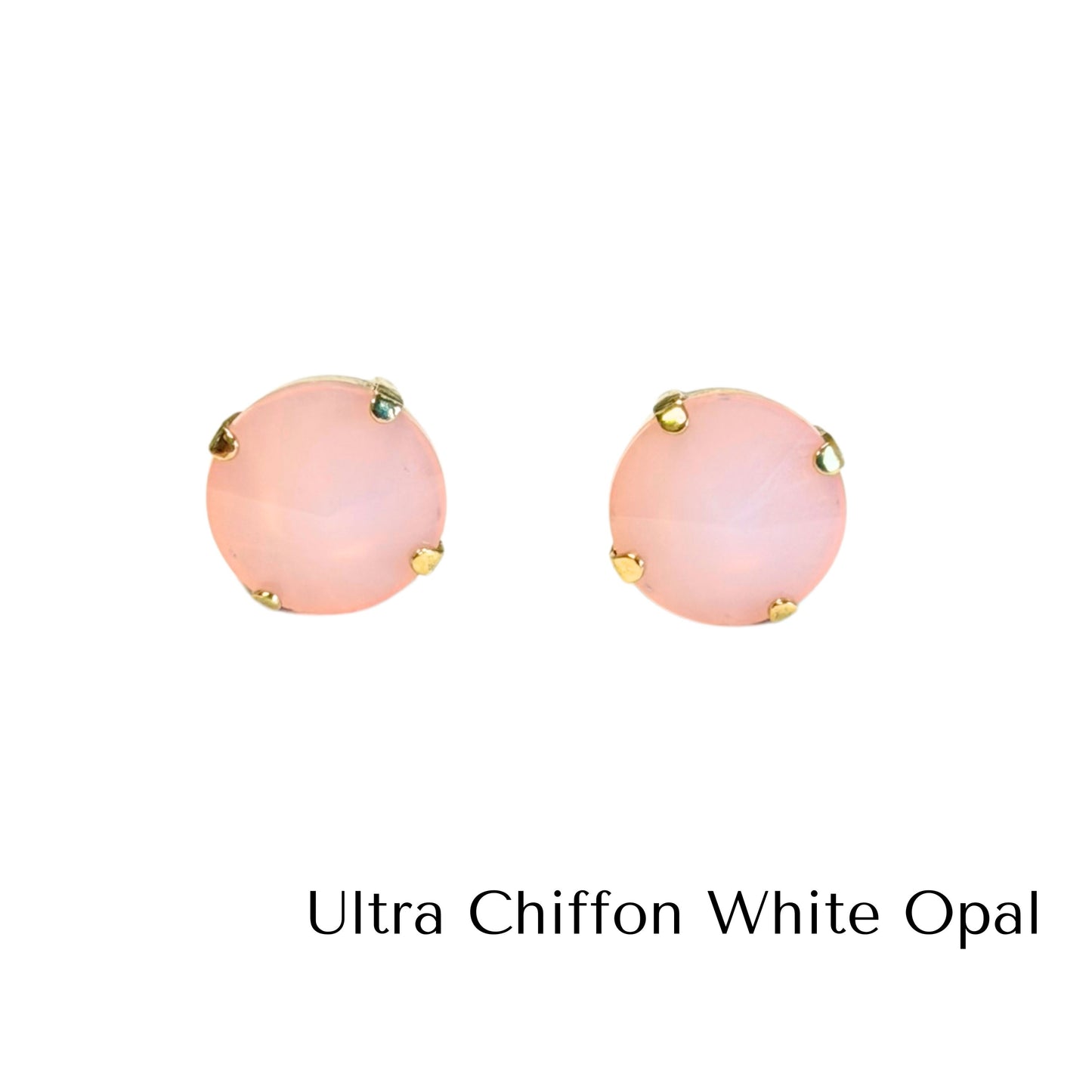 TOVA - The Basics Studs in Fairy Dust White Opal (7 colors)