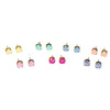 TOVA - The Oakland Studs in Fairy Dust White Opal (7 colors)