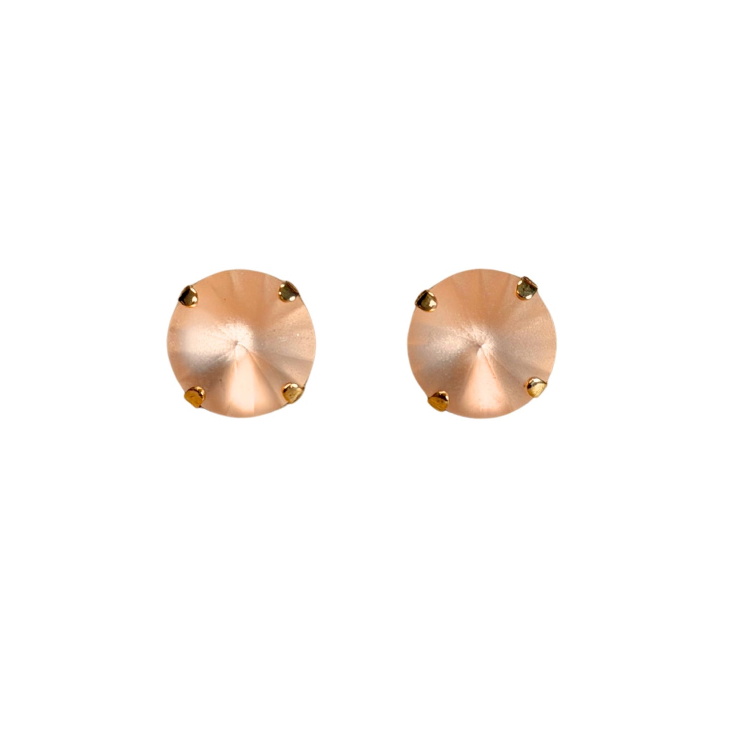 TOVA - The Basics Studs in Light Peach Matte