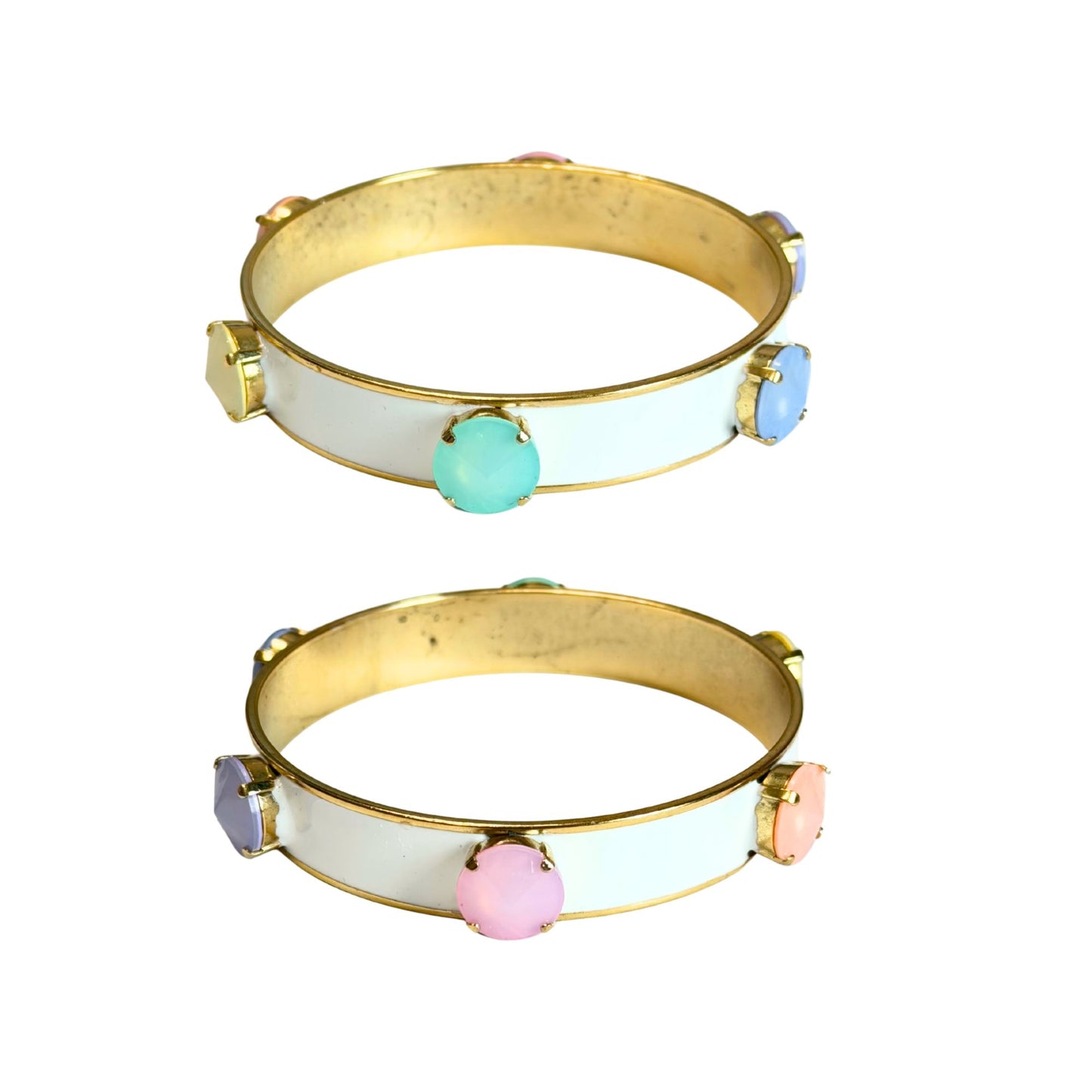 TOVA - Keira Bangle in White Opal Mix