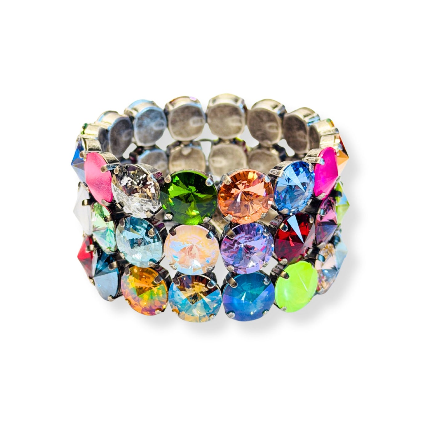 TOVA - The Dailyn Stretch Bracelet in Antique Silver