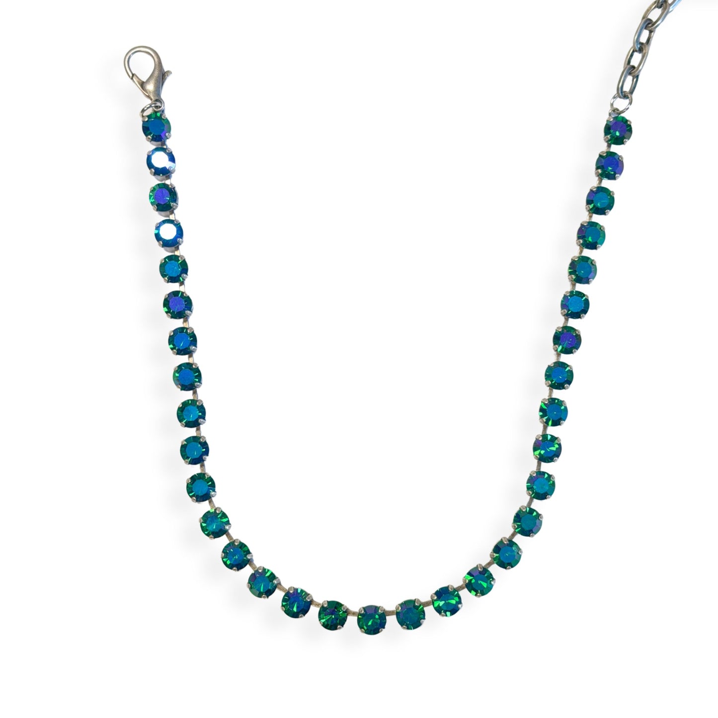 TOVA - The Oakland Necklace in Emerald Ignite Glacier Blue