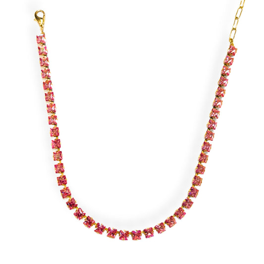 TOVA - Athena Necklace - Light Rose Glimmer