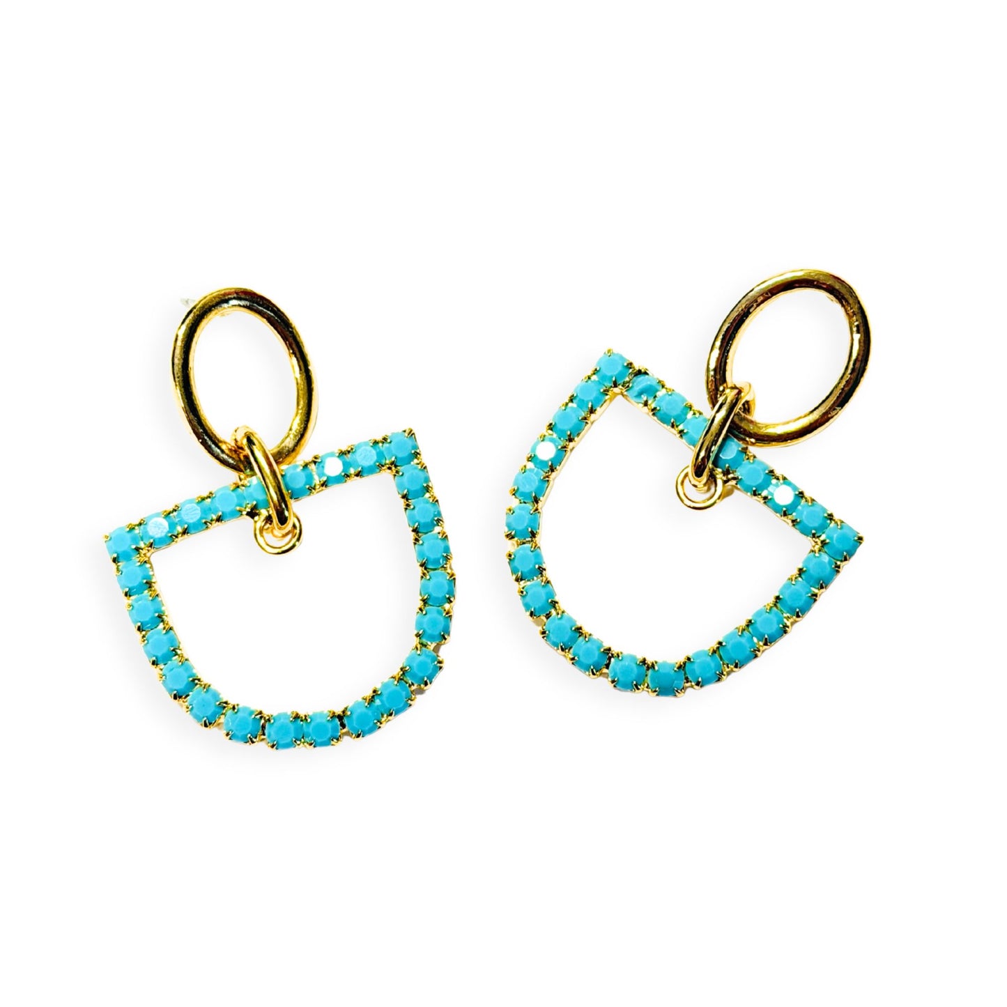 Yochi - The Amelia Earrings in Turquoise