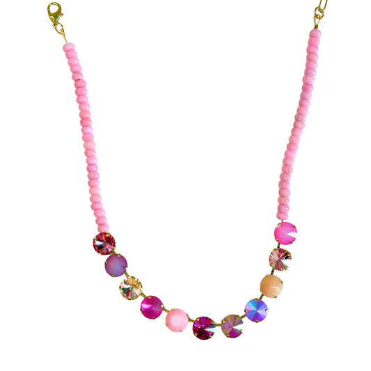TOVA - Alexandria Necklace in Blush Maroon Cowgirl