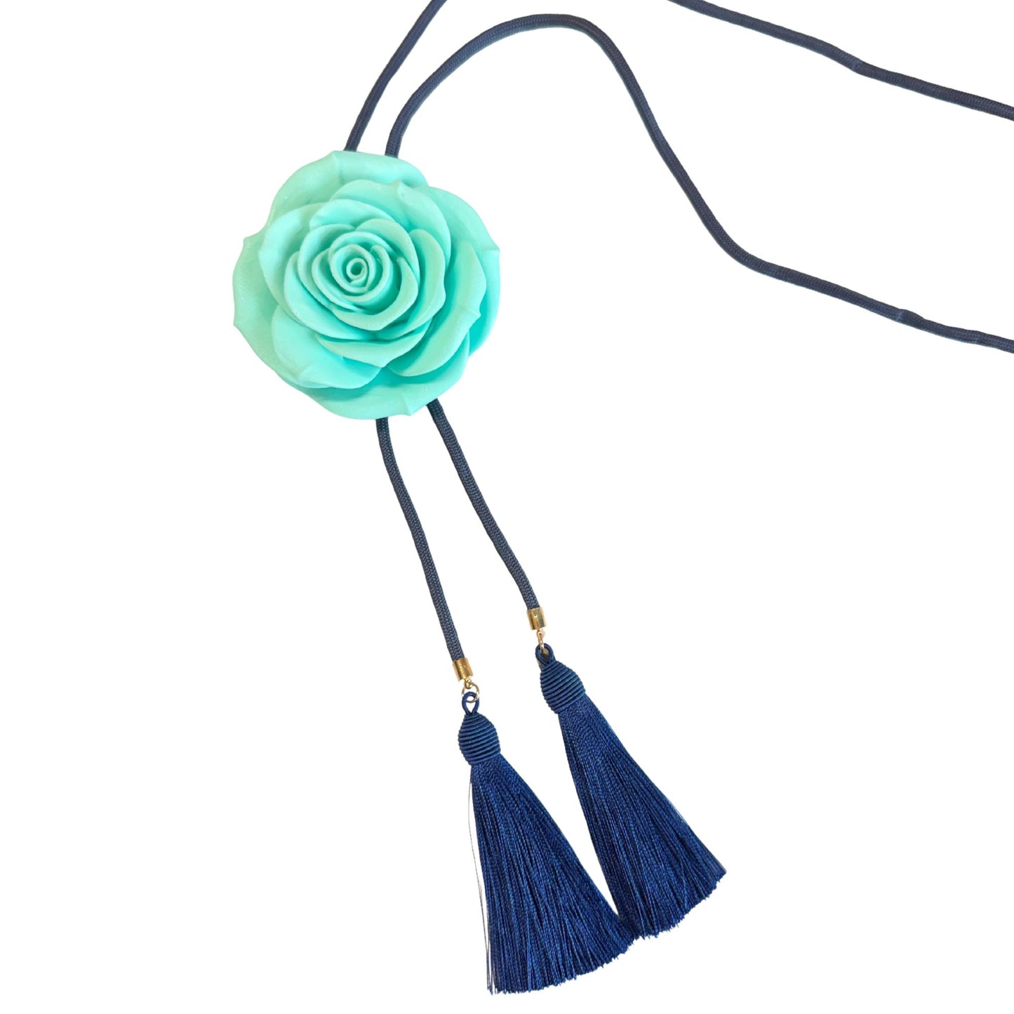 Rahya x WR Rose Bolo in Storm Blue with Navy