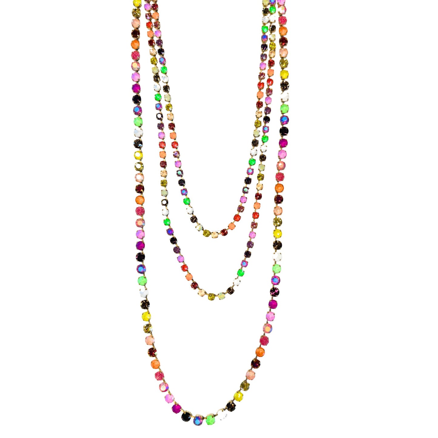 TOVA - Triple Pop Pow Necklace in Ombre