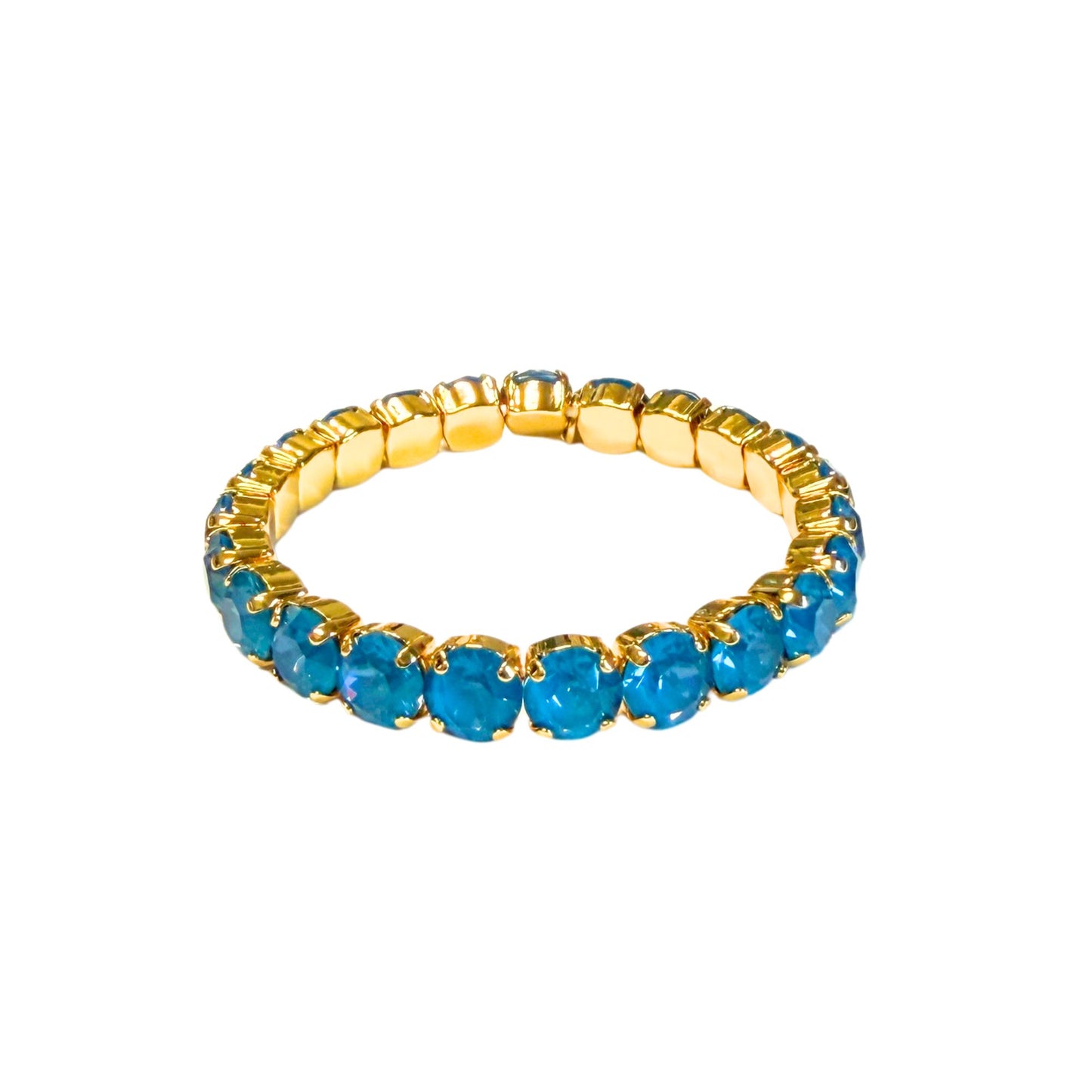 TOVA - The Oakland Stretch Bracelet in Teal Ignite