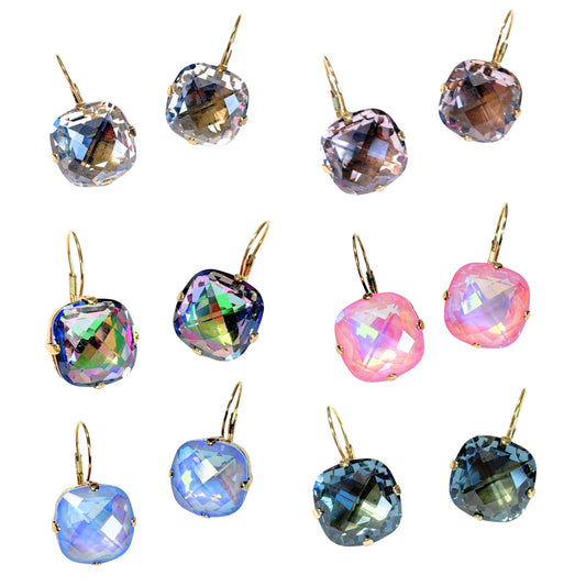 TOVA -  Caitlin Square Earrings (6 Colors)