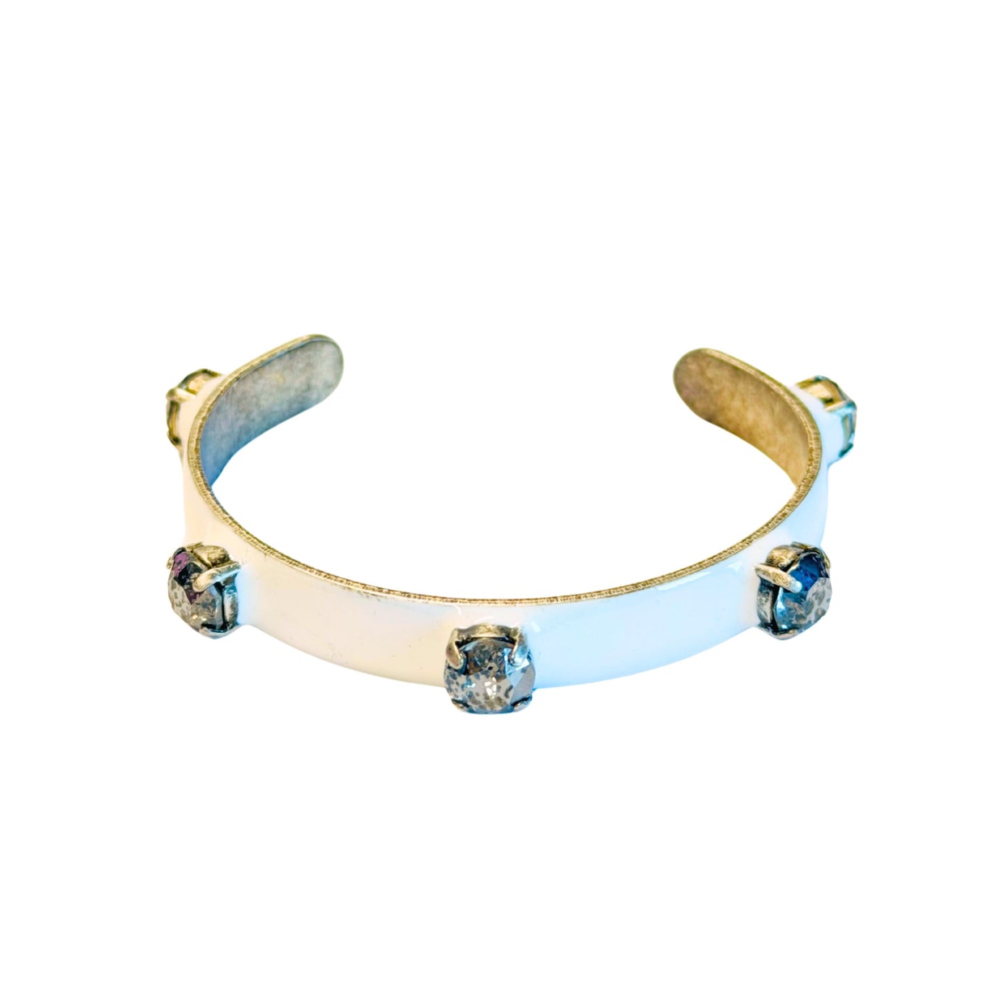 TOVA - The Kennedy Cuff - White & Black Patina