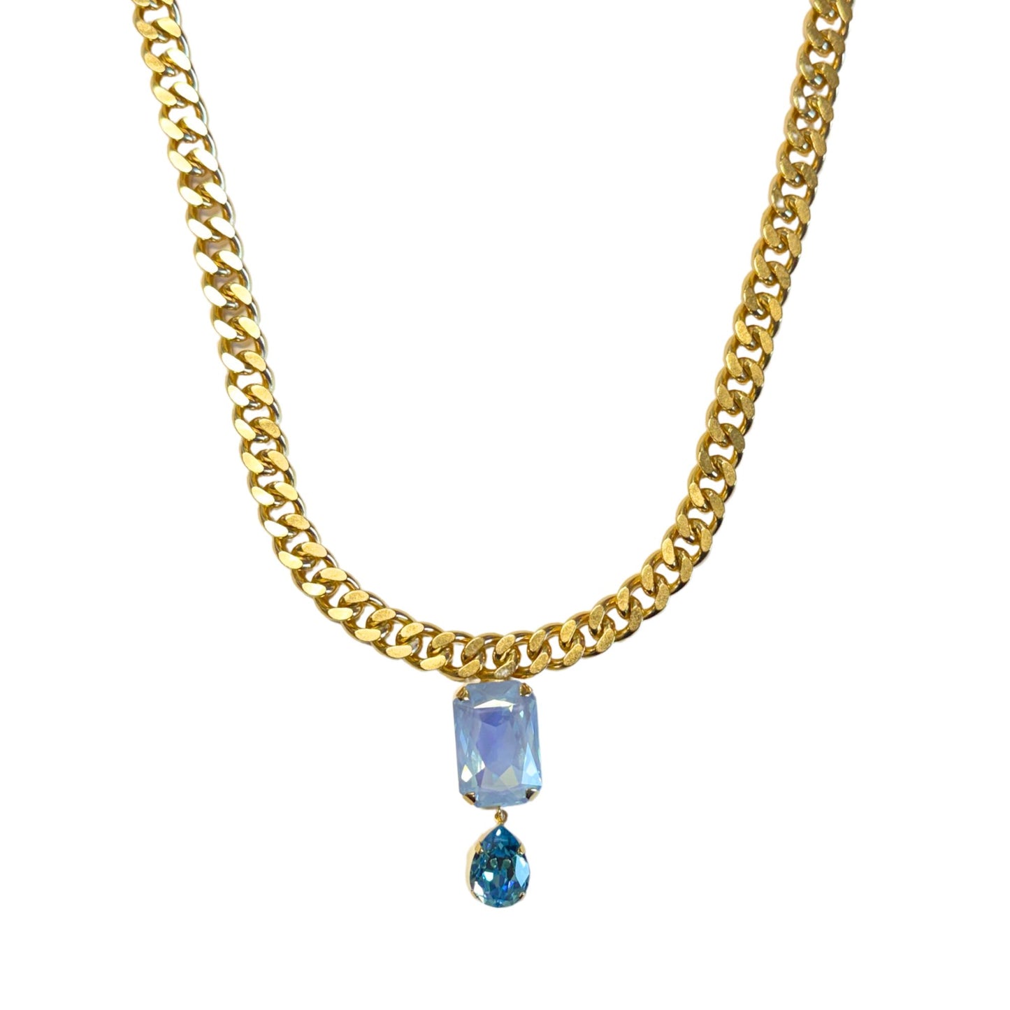 TOVA - Londyn Necklace - Ultra Baby Blue Moon