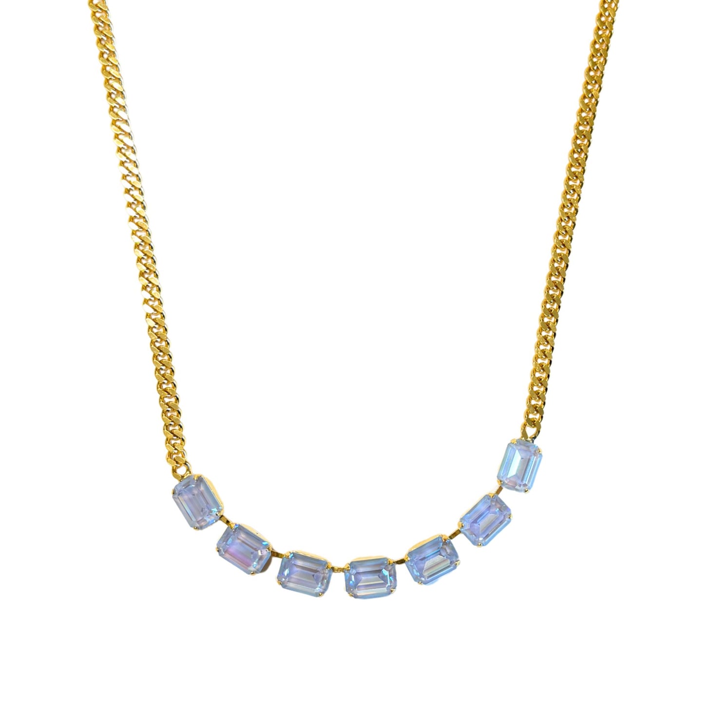 TOVA- Mini Jabari Necklace in Ultra Baby Blue Moon