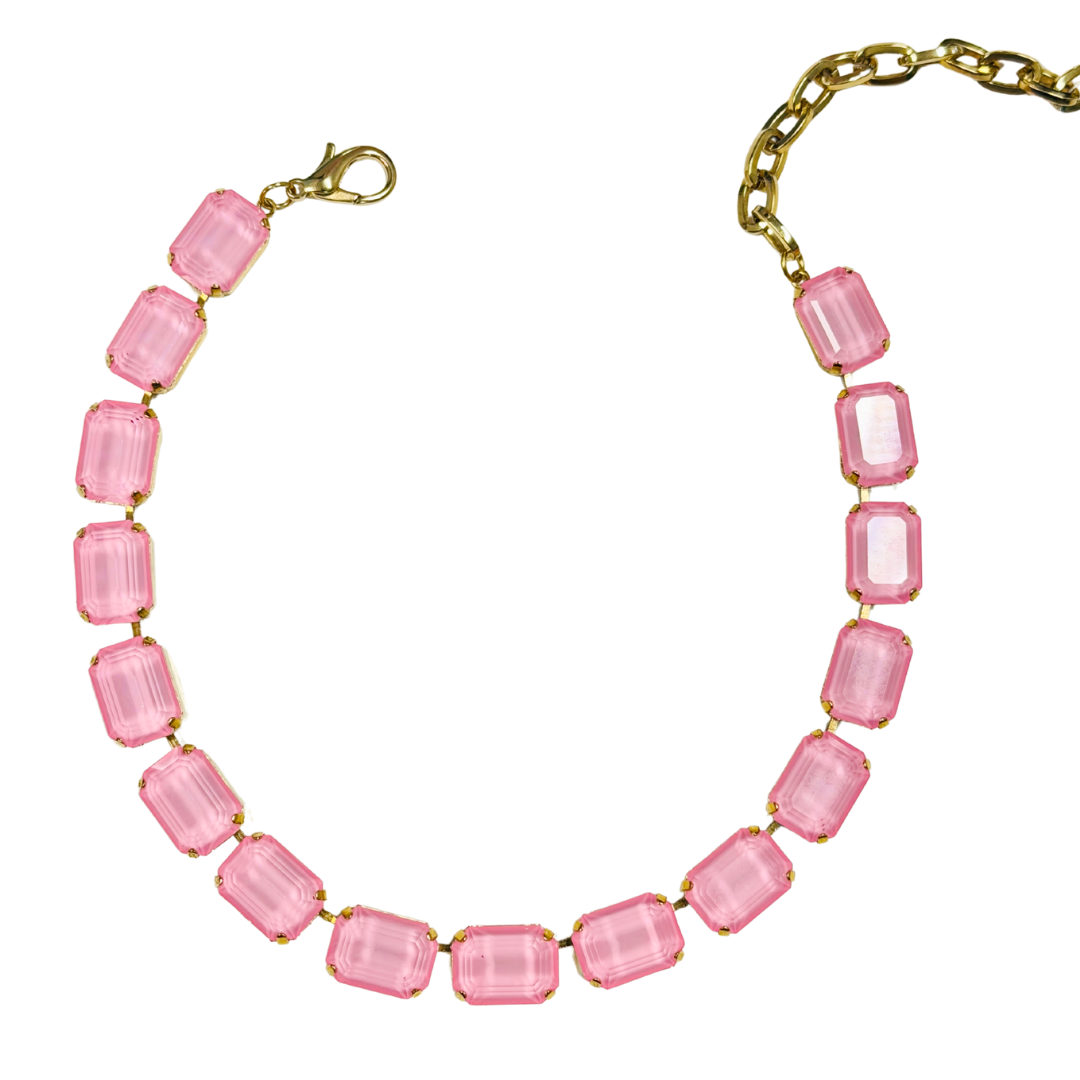 TOVA - The Kamala Necklace in Petal Pink Moon