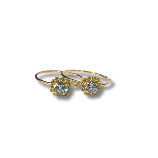 TOVA - Mini Bianca Hoops - Light Azore
