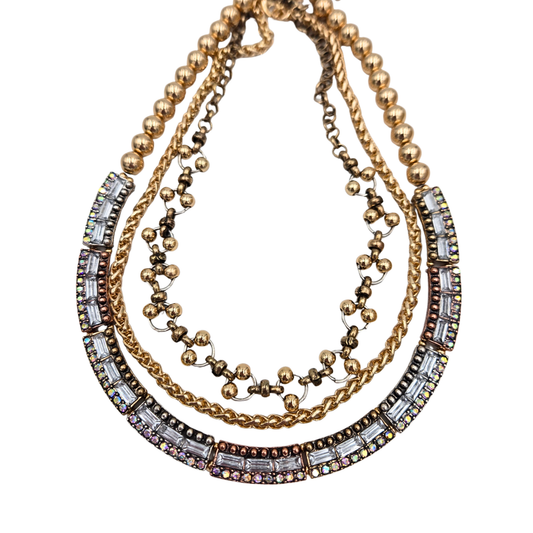 Mixed Metal Antique Necklace Stack