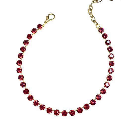 TOVA - The Oakland Necklace - Antique Gold Red