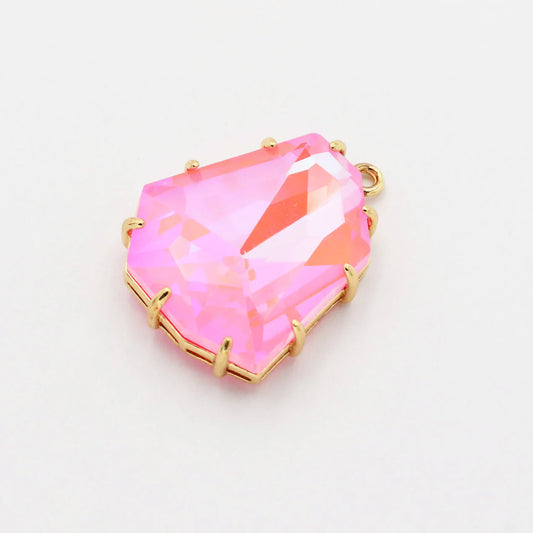 TJ - Neon Pink Stone Charm