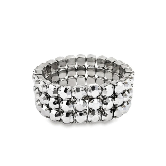 TOVA - Olivia 3 Strand Bracelet - Chrome