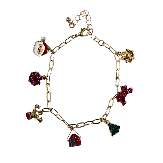 Playful Christmas Charm Bracelet